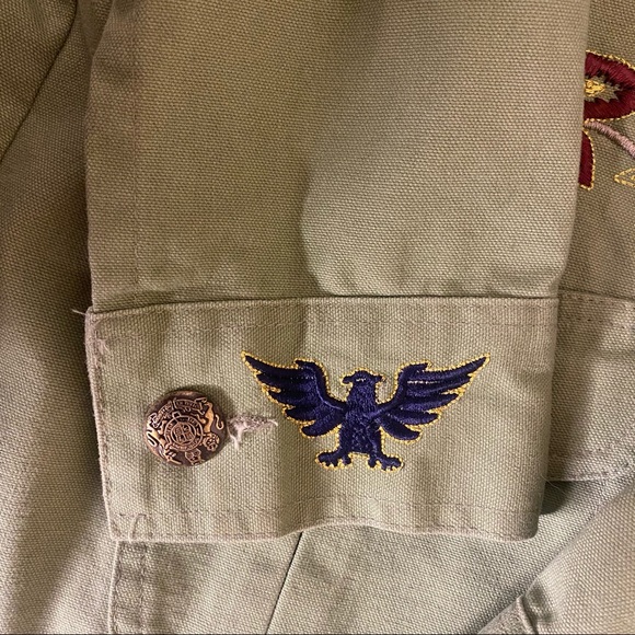 TRUE MEANING Green Jacket Embroidery Sz 4 - Picture 6 of 7